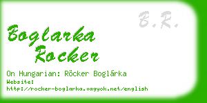 boglarka rocker business card